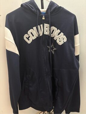 Vintage Reebok Dallas Cowboys NFL Full Zip Jacket Y2K